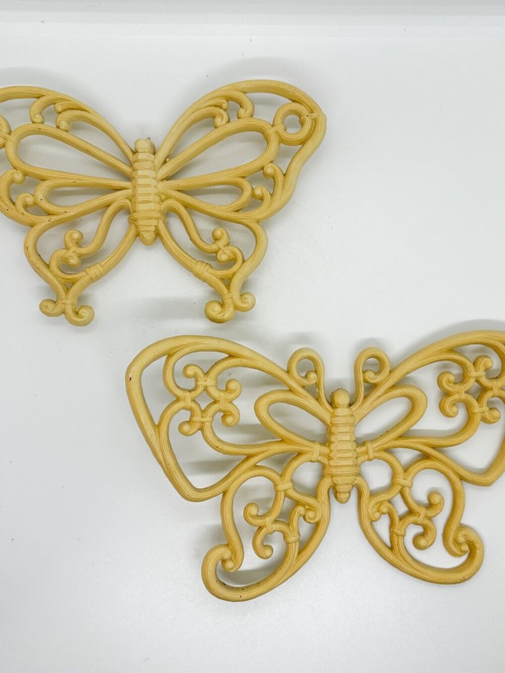 Vintage Burwood MCM 70's Butterflies Wall Art Retro Boho